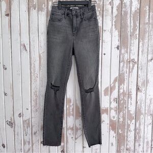NWOT, Madewell curvy high rise skinny, size 24, dark gray